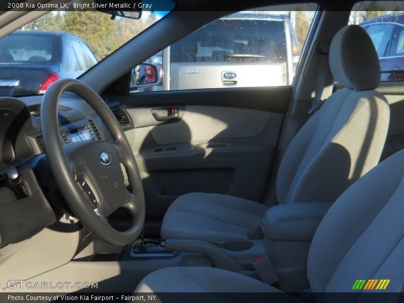 Bright Silver Metallic / Gray 2008 Kia Optima LX