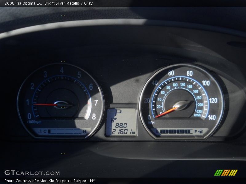 Bright Silver Metallic / Gray 2008 Kia Optima LX