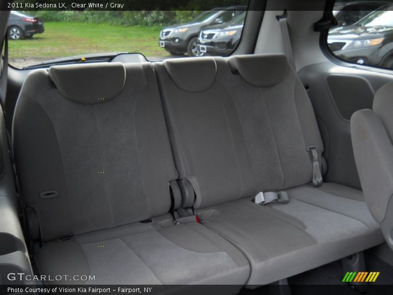 Clear White / Gray 2011 Kia Sedona LX