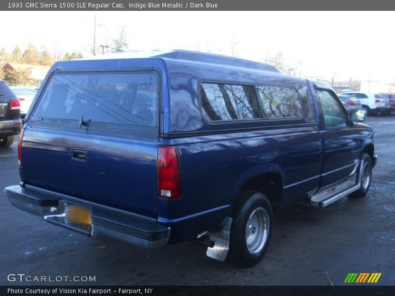 Indigo Blue Metallic / Dark Blue 1993 GMC Sierra 1500 SLE Regular Cab