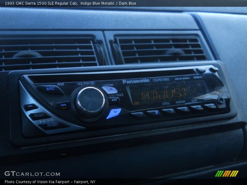 Indigo Blue Metallic / Dark Blue 1993 GMC Sierra 1500 SLE Regular Cab