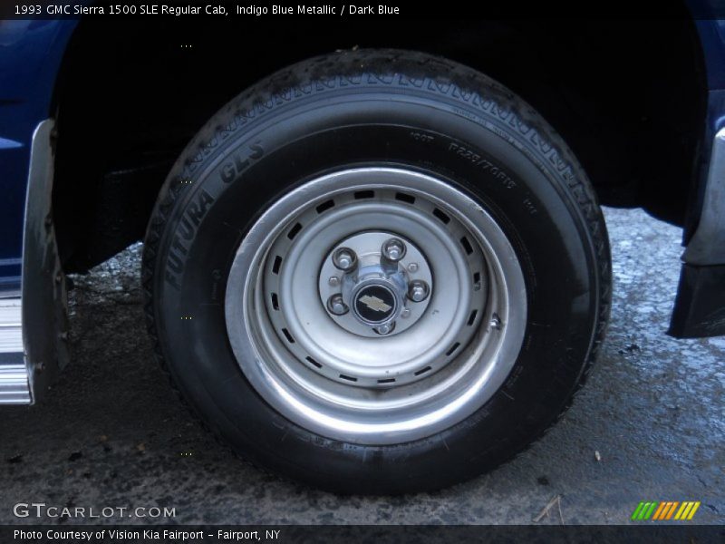 Indigo Blue Metallic / Dark Blue 1993 GMC Sierra 1500 SLE Regular Cab