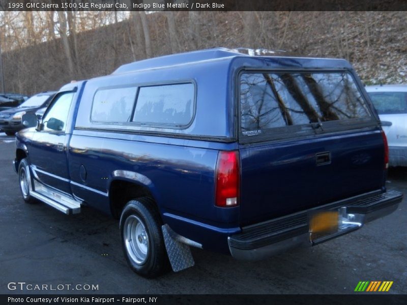 Indigo Blue Metallic / Dark Blue 1993 GMC Sierra 1500 SLE Regular Cab