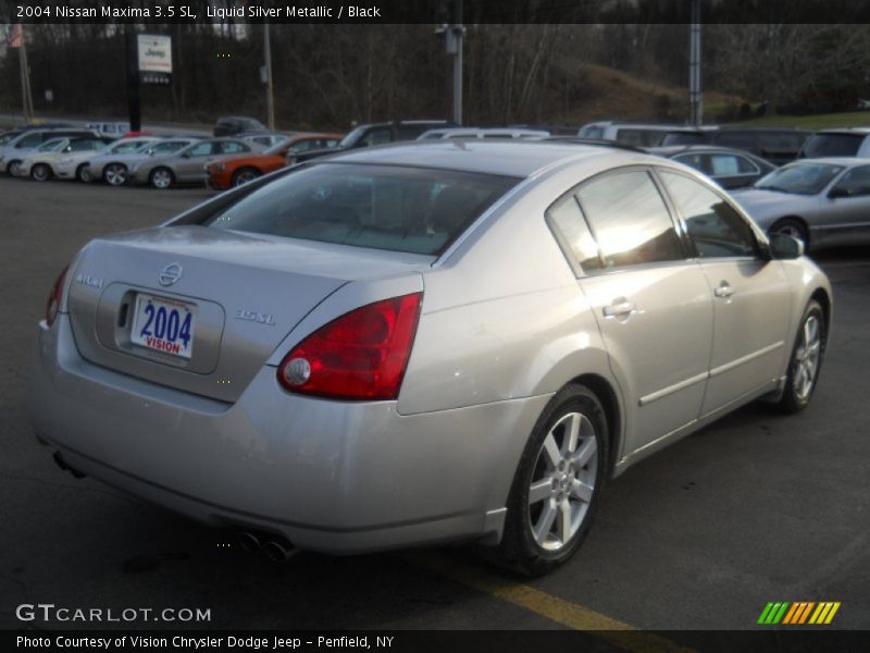 Liquid Silver Metallic / Black 2004 Nissan Maxima 3.5 SL