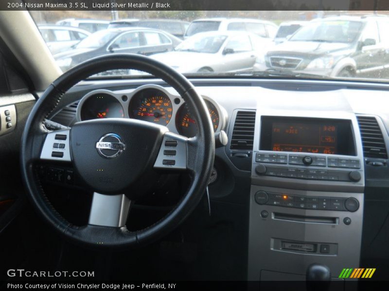Liquid Silver Metallic / Black 2004 Nissan Maxima 3.5 SL