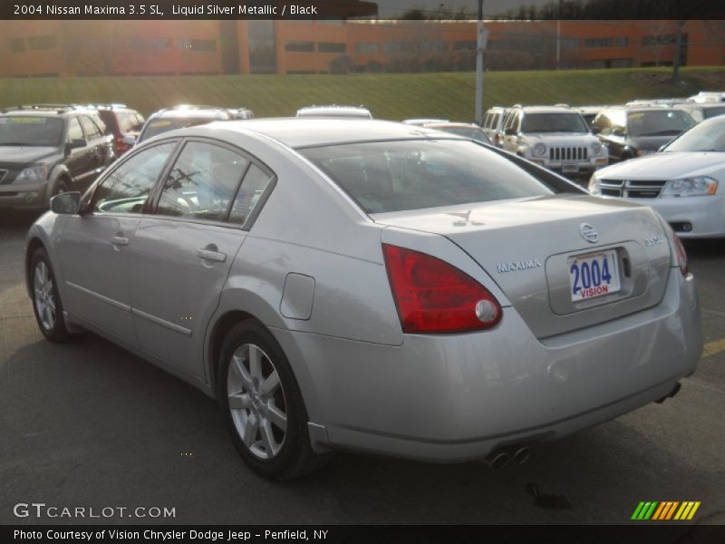 Liquid Silver Metallic / Black 2004 Nissan Maxima 3.5 SL