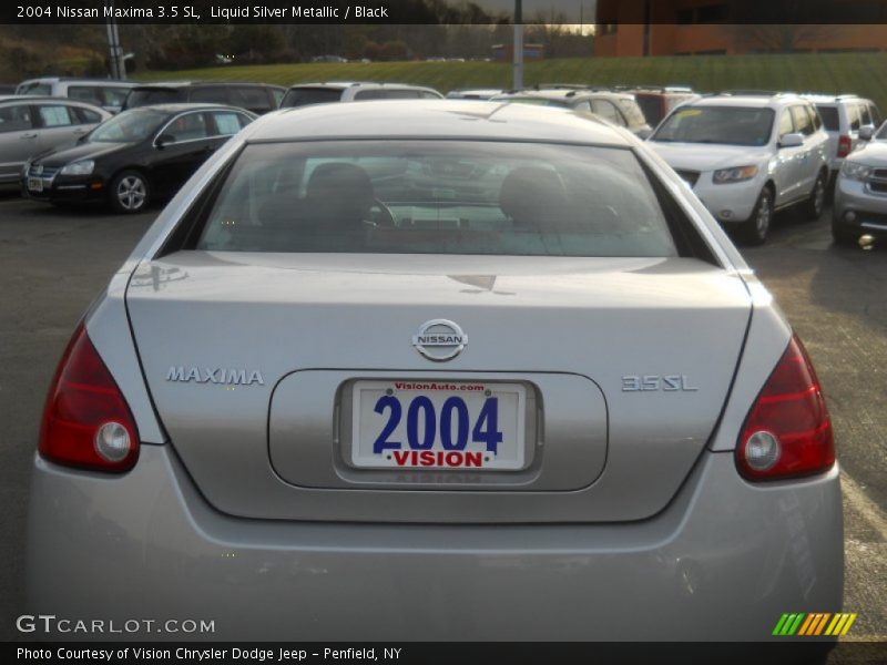 Liquid Silver Metallic / Black 2004 Nissan Maxima 3.5 SL
