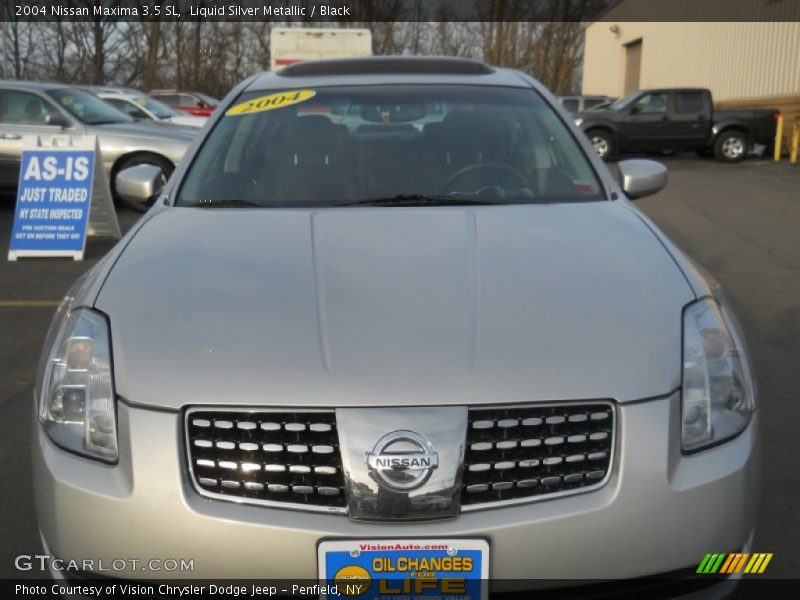 Liquid Silver Metallic / Black 2004 Nissan Maxima 3.5 SL