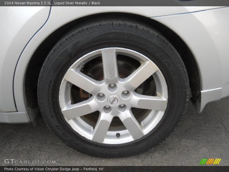 Liquid Silver Metallic / Black 2004 Nissan Maxima 3.5 SL