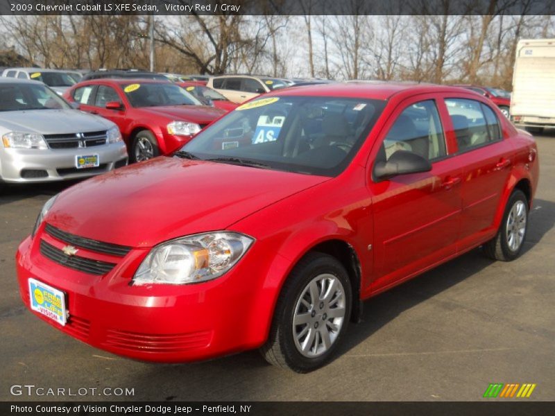 Victory Red / Gray 2009 Chevrolet Cobalt LS XFE Sedan