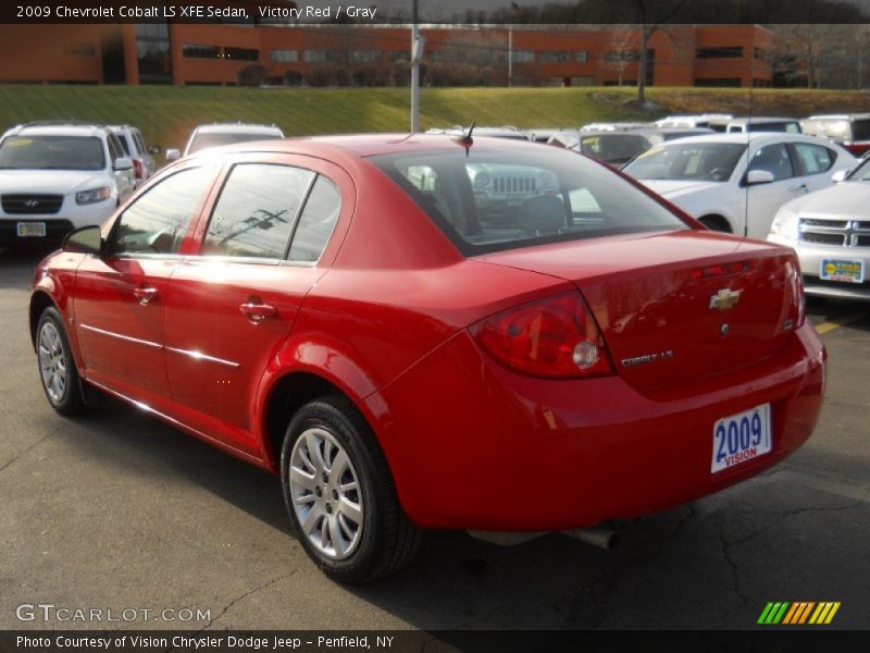 Victory Red / Gray 2009 Chevrolet Cobalt LS XFE Sedan