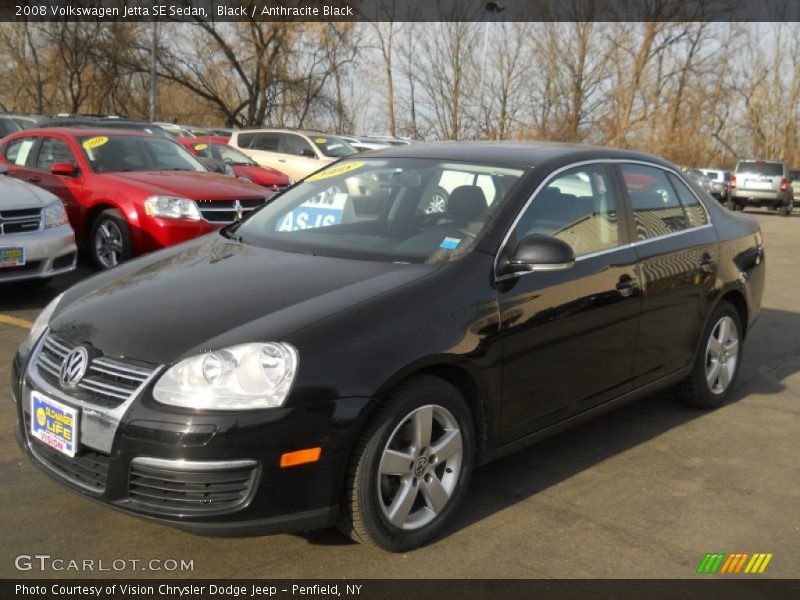 Black / Anthracite Black 2008 Volkswagen Jetta SE Sedan