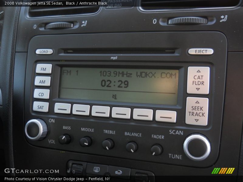 Black / Anthracite Black 2008 Volkswagen Jetta SE Sedan