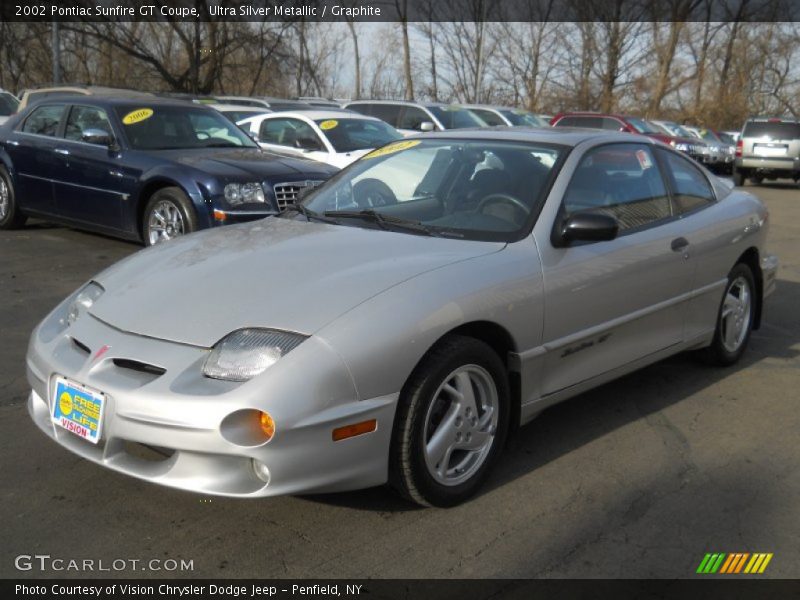 Ultra Silver Metallic / Graphite 2002 Pontiac Sunfire GT Coupe