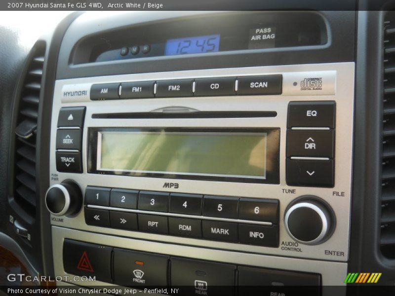 Arctic White / Beige 2007 Hyundai Santa Fe GLS 4WD