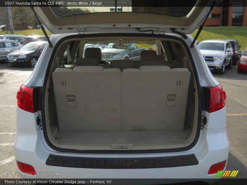 Arctic White / Beige 2007 Hyundai Santa Fe GLS 4WD