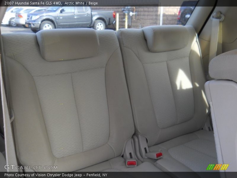 Arctic White / Beige 2007 Hyundai Santa Fe GLS 4WD