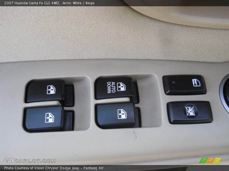 Arctic White / Beige 2007 Hyundai Santa Fe GLS 4WD