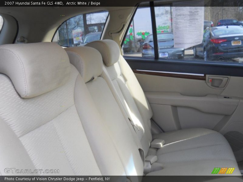 Arctic White / Beige 2007 Hyundai Santa Fe GLS 4WD