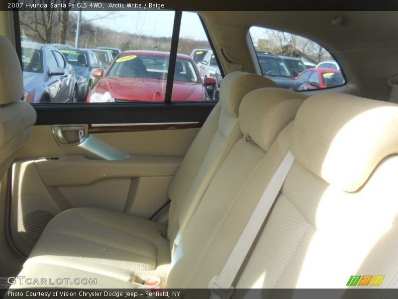 Arctic White / Beige 2007 Hyundai Santa Fe GLS 4WD