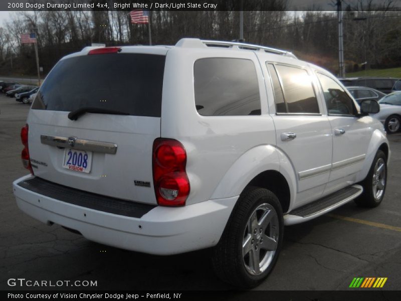 Bright White / Dark/Light Slate Gray 2008 Dodge Durango Limited 4x4