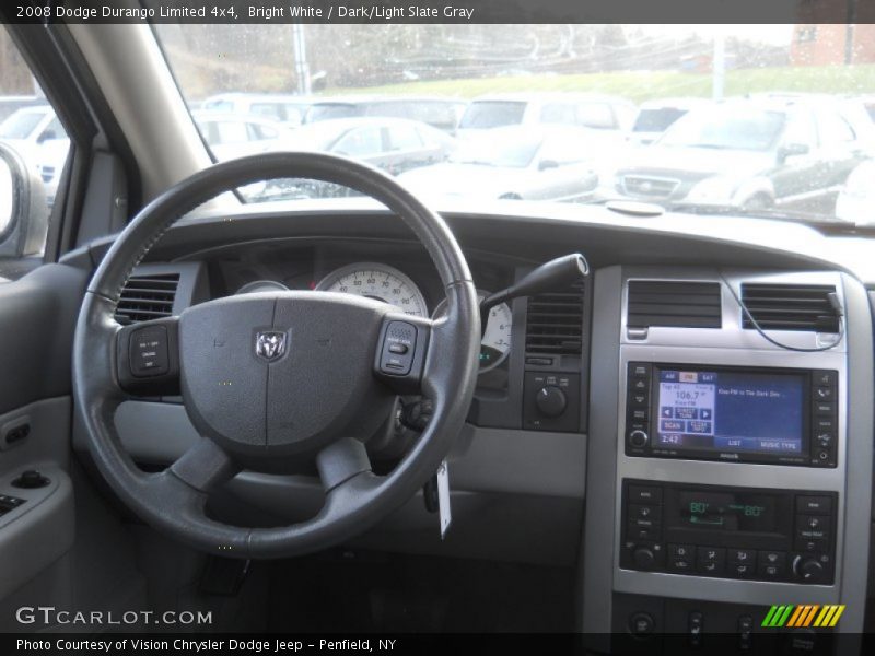 Bright White / Dark/Light Slate Gray 2008 Dodge Durango Limited 4x4
