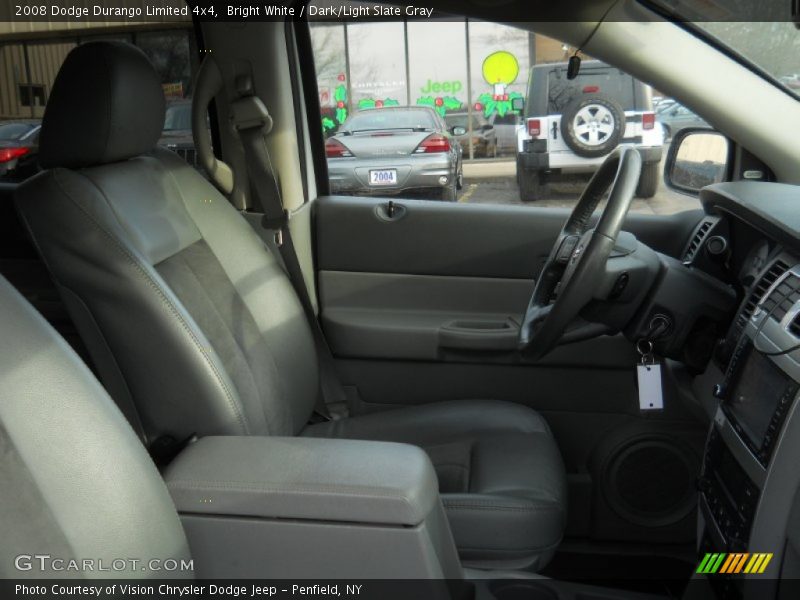 Bright White / Dark/Light Slate Gray 2008 Dodge Durango Limited 4x4