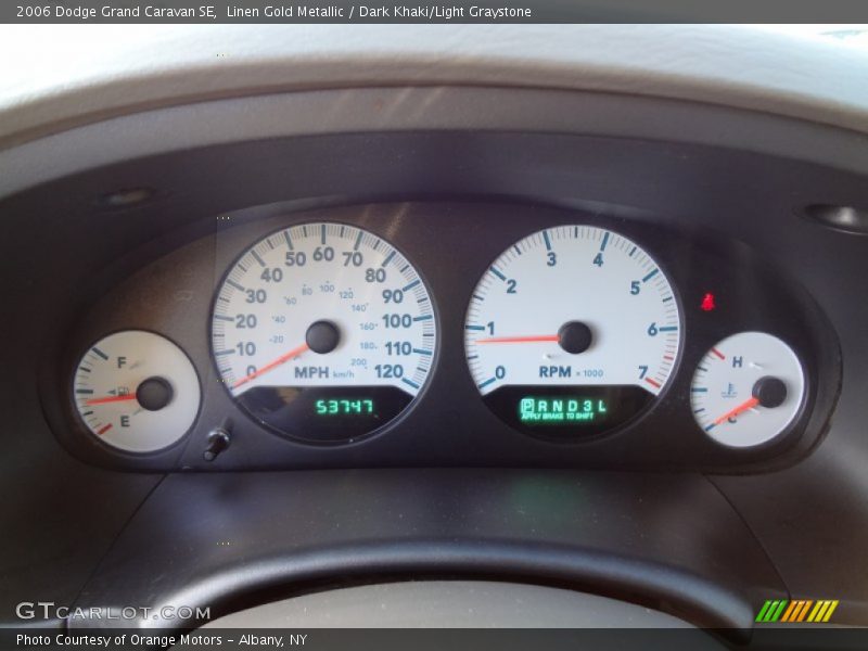 Linen Gold Metallic / Dark Khaki/Light Graystone 2006 Dodge Grand Caravan SE