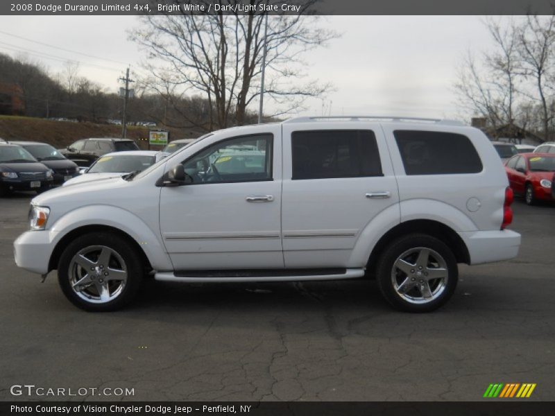 Bright White / Dark/Light Slate Gray 2008 Dodge Durango Limited 4x4