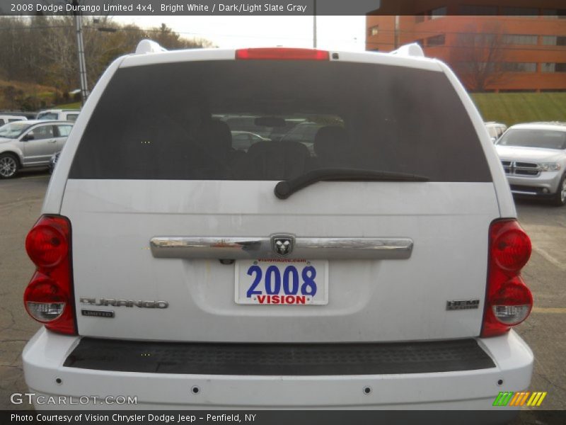 Bright White / Dark/Light Slate Gray 2008 Dodge Durango Limited 4x4
