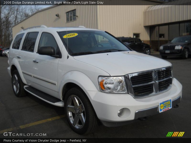 Bright White / Dark/Light Slate Gray 2008 Dodge Durango Limited 4x4