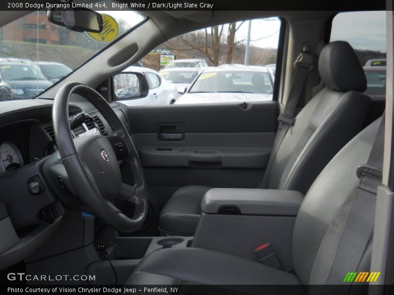 Bright White / Dark/Light Slate Gray 2008 Dodge Durango Limited 4x4