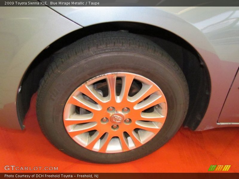Blue Mirage Metallic / Taupe 2009 Toyota Sienna XLE