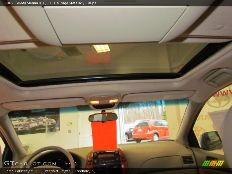 Blue Mirage Metallic / Taupe 2009 Toyota Sienna XLE