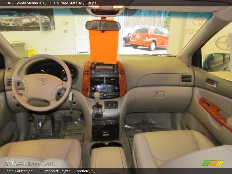 Blue Mirage Metallic / Taupe 2009 Toyota Sienna XLE