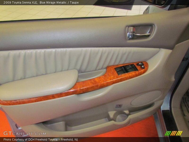 Blue Mirage Metallic / Taupe 2009 Toyota Sienna XLE