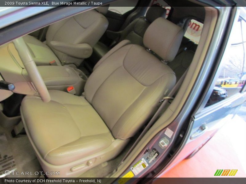 Blue Mirage Metallic / Taupe 2009 Toyota Sienna XLE