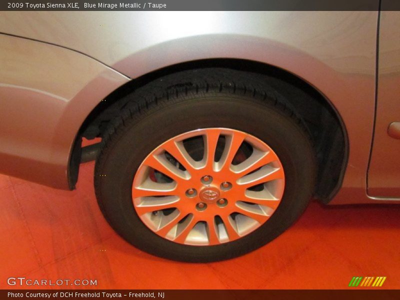 Blue Mirage Metallic / Taupe 2009 Toyota Sienna XLE