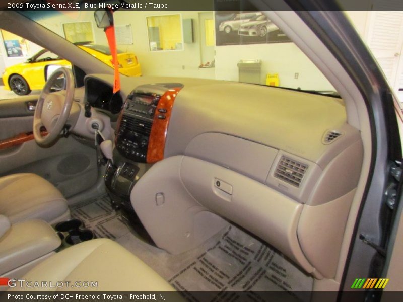 Blue Mirage Metallic / Taupe 2009 Toyota Sienna XLE