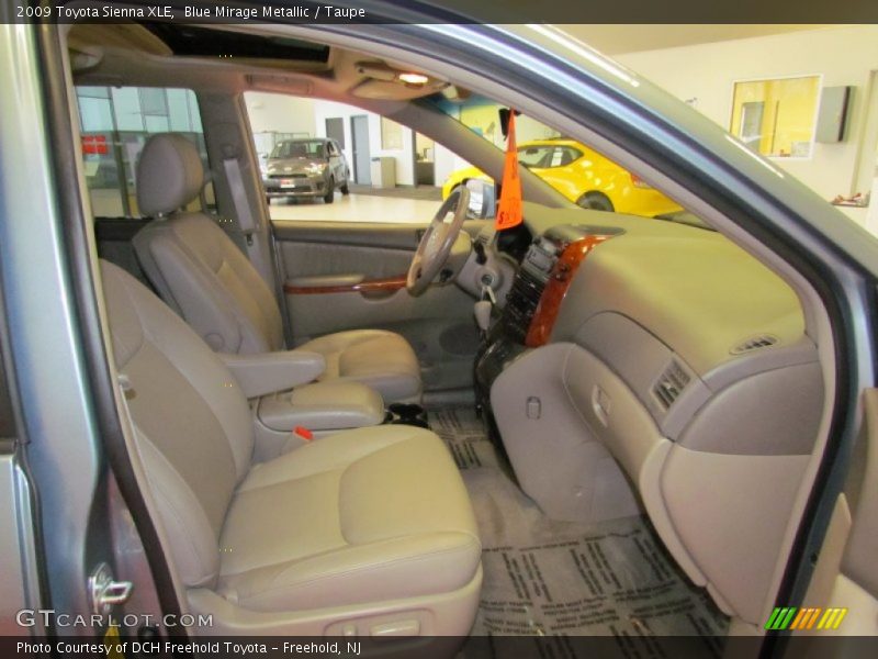 Blue Mirage Metallic / Taupe 2009 Toyota Sienna XLE
