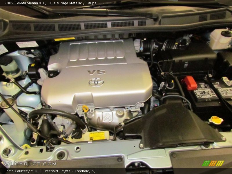 Blue Mirage Metallic / Taupe 2009 Toyota Sienna XLE