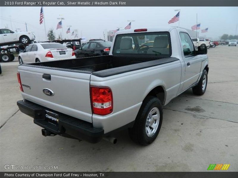 Silver Metallic / Medium Dark Flint 2010 Ford Ranger XL Regular Cab