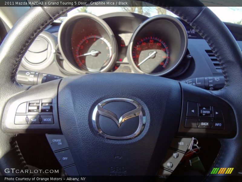 Graphite Mica / Black 2011 Mazda MAZDA3 s Grand Touring 5 Door