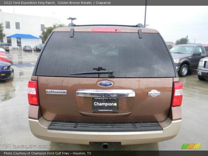 Golden Bronze Metallic / Chaparral 2012 Ford Expedition King Ranch
