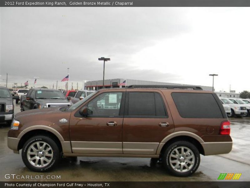 Golden Bronze Metallic / Chaparral 2012 Ford Expedition King Ranch