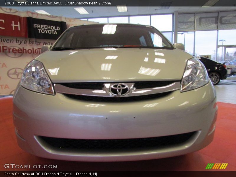 Silver Shadow Pearl / Stone 2008 Toyota Sienna Limited AWD