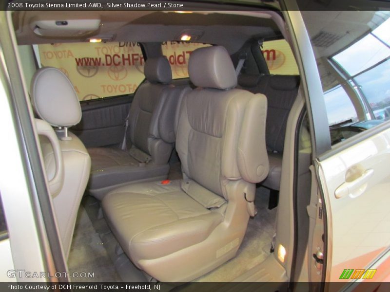 Silver Shadow Pearl / Stone 2008 Toyota Sienna Limited AWD
