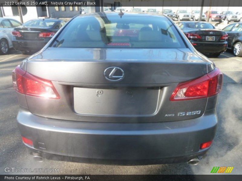 Nebula Gray Pearl / Black 2012 Lexus IS 250 AWD