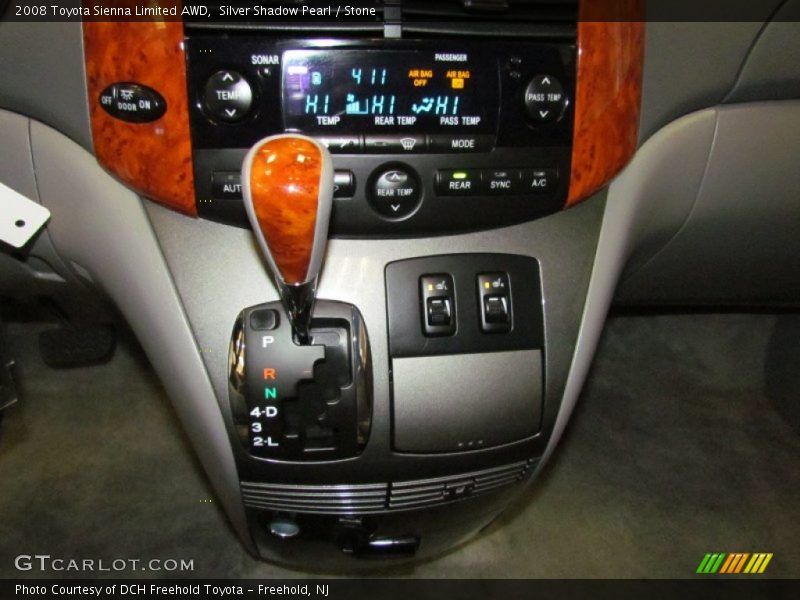 Silver Shadow Pearl / Stone 2008 Toyota Sienna Limited AWD