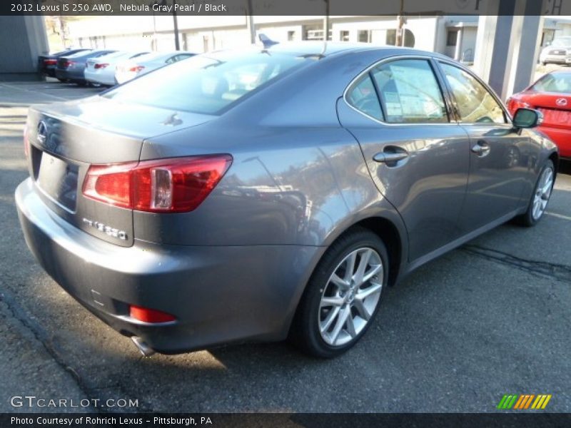 Nebula Gray Pearl / Black 2012 Lexus IS 250 AWD